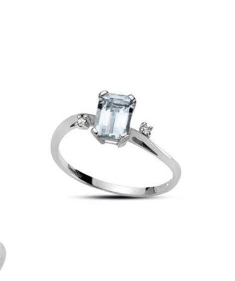 Anello Oro Gioia Donna in Oro Acquamarina 0.87 Ct OAA12423.003 - OAA12423.003